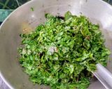 A picture of step 3 of Okra Amaranth Fry.
