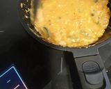 A picture of step 4 of Spanish omelette with sweet potato.