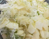 Foto del paso 1 de la receta: Chucrut casero, o col fermentada con manzana. Es una fuente de bacterias probióticas