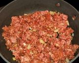 A picture of step 1 of Taco Soup.