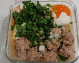รูปขั้นตอนการทำที่ 3 ของ โจ๊กไข่ขาวไก่สับคีโต