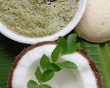 A picture of step 10 of Pudina Kobbari Pachadi/Mint Coconut Chutney (South India Special).