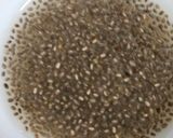 A picture of step 1 of Chia lemon energy drink (5 minutes).