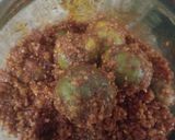A picture of step 4 of Aam ka achar Gujarati style.
