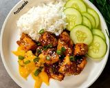 Foto langkah ke 3 dari resep Honey Spicy Salmon.