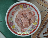 Hình bước làm 1 của món Nui nấu ức gà & rau củ