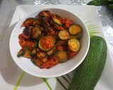 A picture of step 5 of Masala Zucchini.