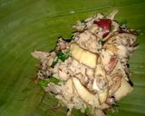 Foto langkah ke 4 dari resep Botok Jantung Pisang.