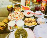 A picture of step 14 of #Maize flour Methi Parantha,Sandwiches,Wheat Porridge,Honey Almonds,juices.
