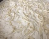 A picture of step 8 of Creamy shrimp alfredo pasta.
