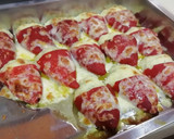 Foto del paso 4 de la receta: Piquillos rellenos de Brandada de Bacalao al gratén de Parmesano