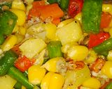 Foto langkah ke 6 dari resep Tumis salad sayur teri medan basah.