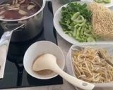 A picture of step 1 of Noodle Egg With Shiitakes Soup.