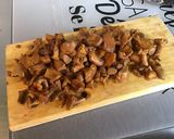 Une image de l'étape 4 de Trio de pâtes aux girolles, pancetta, emmental et persil (pasta cheese).