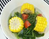 Foto langkah ke 4 dari resep Sayur Bayam Jagung Manis.