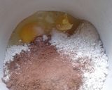 Foto langkah ke 1 dari resep Brownies Kukus Mekar/ Metode All In One 1 Telur.