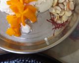 A picture of step 2 of Stuff paneer mango Lychee delight.