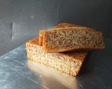 Foto langkah ke 5 dari resep Bolu Pisang 1 Telur Moist, Lentur Tanpa Mixer.