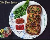 A picture of step 6 of Aloo Pizza Square.