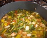 A picture of step 9 of Sinigang (sour soup).