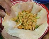A picture of step 2 of Sattu Paratha.