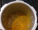 A picture of step 2 of Palak dal-Pumpkin curry Steamed rice Independence day special.