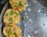 A picture of step 2 of Bread crumbs cutlet.