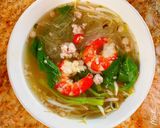 Hình bước làm 2 của món Miến thịt bằm, tôm tươi 🦐