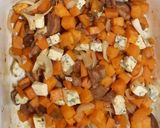 Une image de l'étape 4 de Gratin patate douce,fourme d'Ambert et marrons.