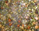 A picture of step 1 of Spring onion with sprouts.
