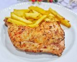 A picture of step 6 of Devilled chicken and chips recipe.