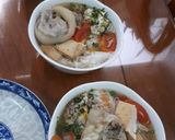 Hình bước làm 4 của món Bún riêu cua