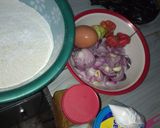 A picture of step 1 of Fish roll.