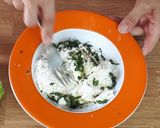 Foto del passaggio 6 della ricetta Fiori di zucca ripieni alla feta, melanzane e menta