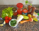 Foto del paso 1 de la receta: Ensalada fresca, con aderezo agridulce