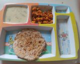 A picture of step 10 of Puran poli / vedmi.