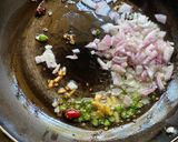 A picture of step 2 of Sarson saag in Punjabi style in the pressure cooker in 20 mins.