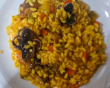 Foto del paso 9 de la receta: Arroz meloso de pulpitos, gambas langostineras y rovellones