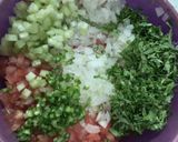 A picture of step 1 of Turkey Sausage Ceviche.