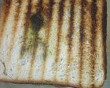 A picture of step 2 of Cheesy double decker veg grilled sandwich.