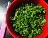 A picture of step 1 of Methi paratha.