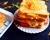 चीज़ी कॉर्न एंड कैप्सिकम सैंडविच (Cheesy corn aur capsicum sandwich recipe in hindi) रेसिपी चरण 9 फोटो