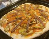 Foto del paso 6 de la receta Pizza de alcachofas con anchoas apta para personas con diabetes