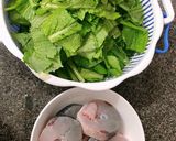 Hình bước làm 1 của món Canh cải đắng cá nhái