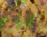 A picture of step 4 of Ratalu Sabji.