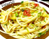 Pas rețetă Linguini cu anșoa, capere și dovlecel 4 fotografie