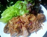 รูปขั้นตอนการทำที่ 4 ของ เส้นเล็กแกงฮังเลคั่วแห้ง #leftovermakeover #upcycle no.8