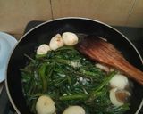 Foto langkah ke 4 dari resep Tumis Kangkung Telur Puyuh.