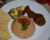 Foto langkah ke 5 dari resep Nasi Tomato Ayam Masak Merah.