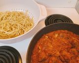 Hình bước làm 7 của món Spaghetti thịt viên